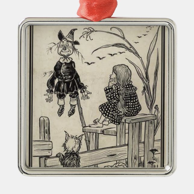 Wizard of Oz Silbernes Ornament (Vorne)