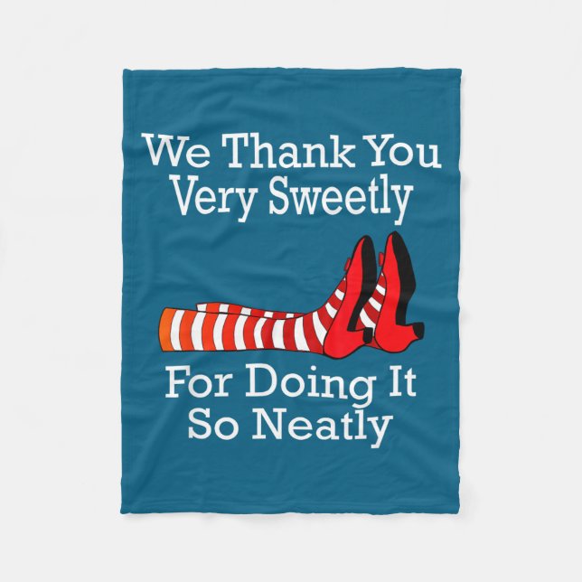 Wizard Of Oz - We Thank You Very Sweetly  Fleecedecke (Vorderseite)