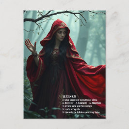 Wizard Postcard Feiertagspostkarte