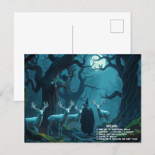 Wizard Postcard Feiertagspostkarte