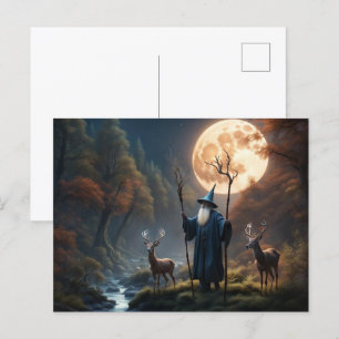 Wizard Postcard Feiertagspostkarte