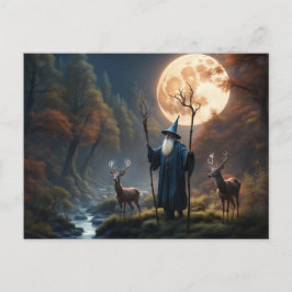Wizard Postcard Feiertagspostkarte
