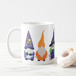 Wizard Pumpkin Witch Halloween Gnomes Kaffeetasse