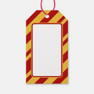 Wizard Red and Gold Blank Gift Tag Geschenkanhänger