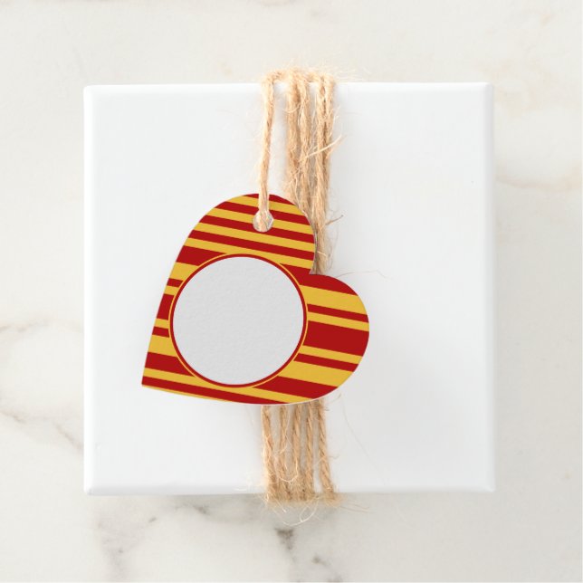 Wizard Red and Gold Blank Heft Geschenkanhänger (Beispiel)