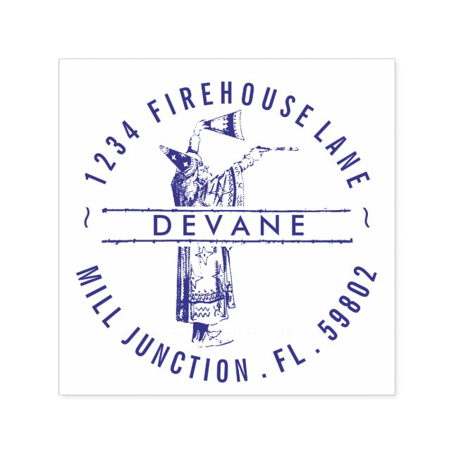 Wizard Self-Inking-Rücksendeadresse-Briefmarke Permastempel (Design)