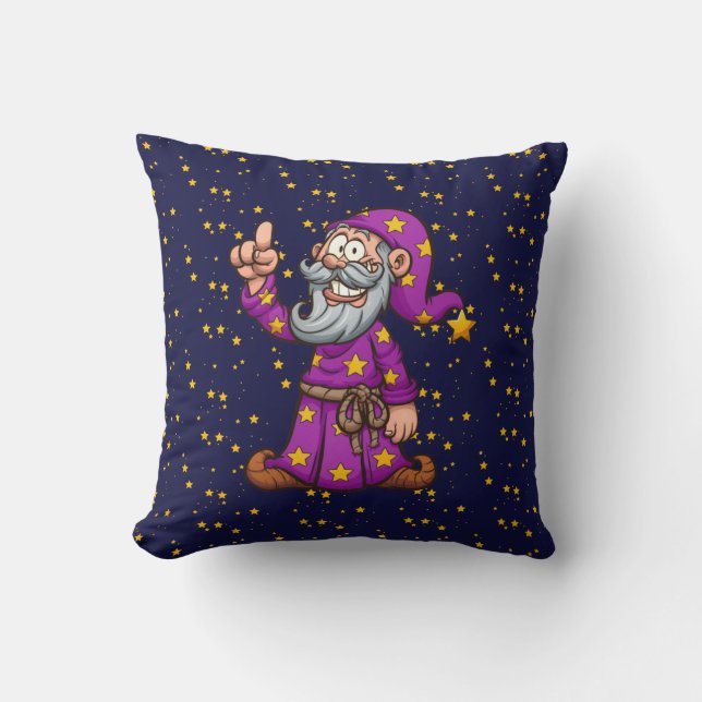 Wizard Throw Pillow Kissen (Vorderseite)