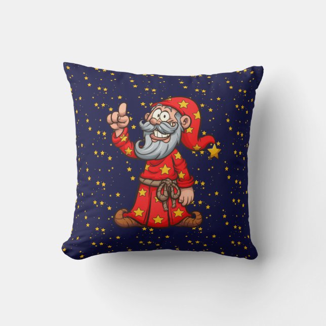 Wizard Throw Pillow Kissen (Vorderseite)