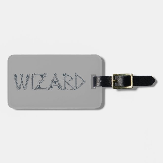 Wizard Weapon Collage Gepäckanhänger (Vorderseite horizontal)