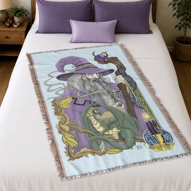 WizardDragon Fantasy Lila Decke (Von Creator hochgeladen)