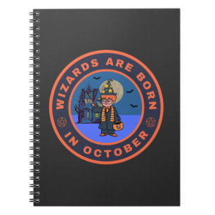 Wizards sind im Oktober geboren Notizblock