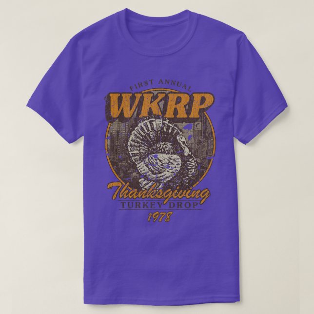 WKRP Türkei Drop 1978 Tasche T-Shirt (Design vorne)