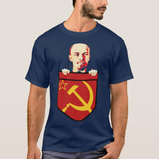 Wladimir Lenin Kommunismus Brusttasche T-Shirt