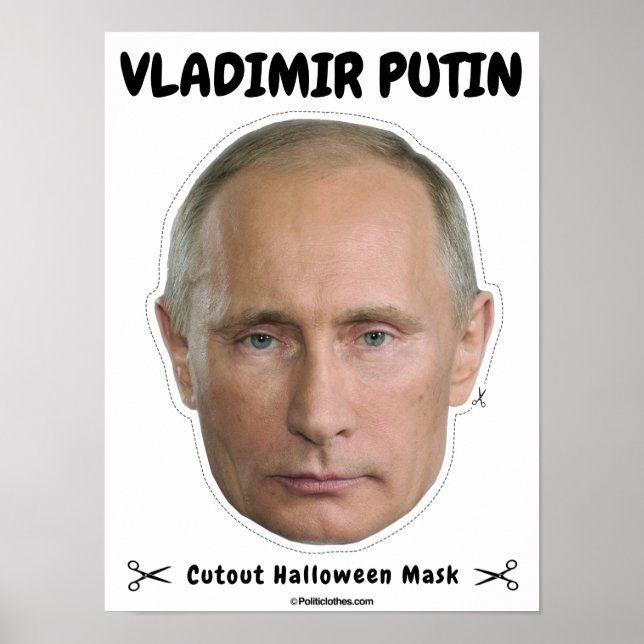 Wladimir Putin Halloween Mask Poster (Vorne)