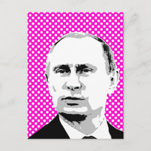 Wladimir Putin - - Internationaler Führer -.png Postkarte
