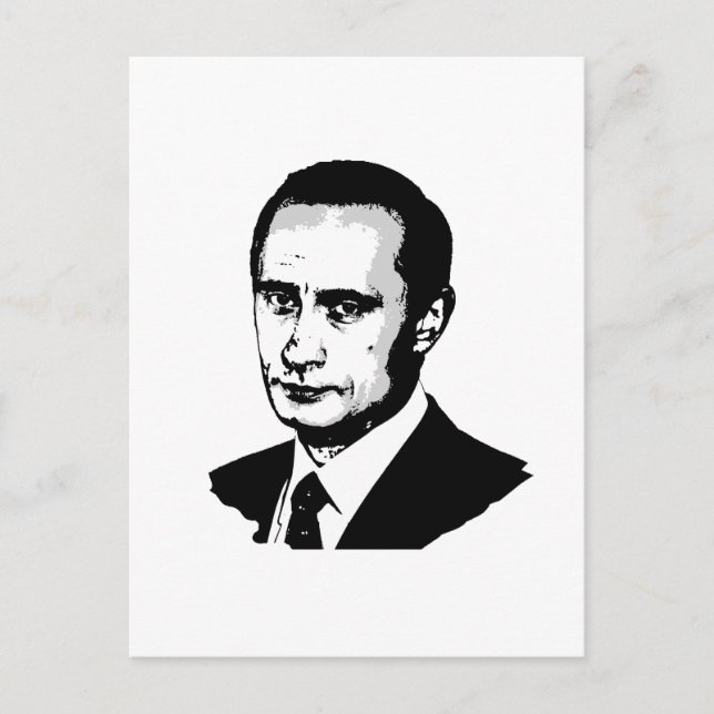 Wladimir Putin Postkarte (Vorderseite)