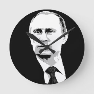 Wladimir Putin Runde Wanduhr
