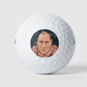 Wladimir Putin russischer Führer Golfball