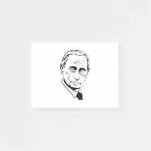 Wladimir Putin-Silhouette Post-it Klebezettel