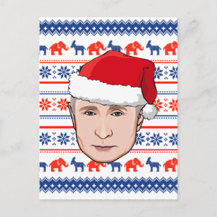 WLADIMIR PUTIN Weihnachten Postkarte