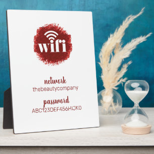 WLAN Informationen *Moderne Gastfreundschaft* Schö Fotoplatte