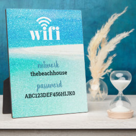 WLAN Informationen *Modernes Hotel* Strand Fotoplatte