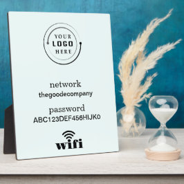 WLAN-Netzwerk und Passwort Geschäft Einzelhandel Fotoplatte