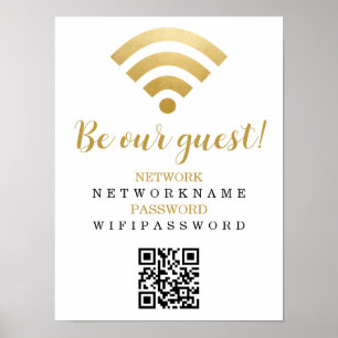 WLAN-Passwort und individuelles Netzwerk Poster