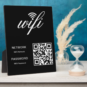 WLAN-QR-Code für benutzerdefinierte Markenbezeichn Fotoplatte