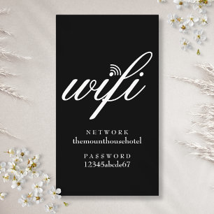 WLAN- und KennwortGuest-Karte Visitenkarte