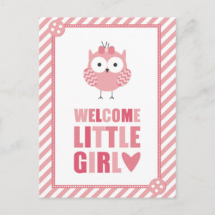 WLCOME LITTLE GIRL POSTKARTE