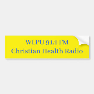 WLPU 91.1 FM-Aufkleber Autoaufkleber