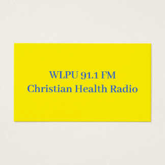WLPU 91.1 FM Werbekarten
