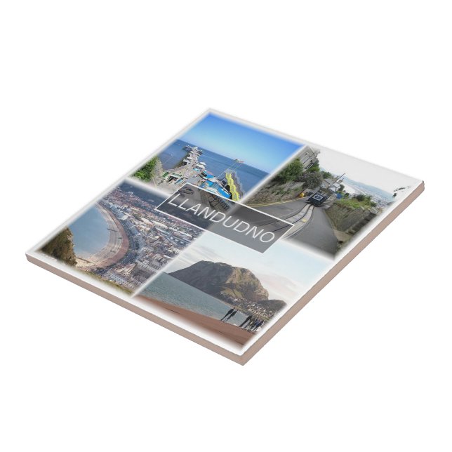 WLS006 LLANDUDNO, Wales Fliese (Seite)