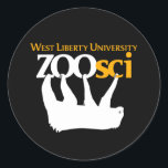 WLU Zoo Science 3" Vinyl Sticker<br><div class="desc">Stuck auf Zoo Sci? Teilen Sie Ihre Liebe von allen Dingen Zoo Sci mit diesen 3" Vinyl WLU Zoo Science Aufklebern!</div>