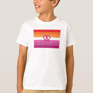 WLW Lesben-Stolz-Flagge (Sonnenuntergang) T-Shirt