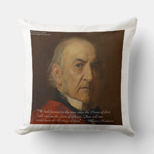 WM Gladstone & Power von Liebe Zitat Baumwolle Kis Kissen
