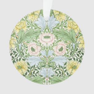 Wm Morris Myrtle Floral Art Nouveau Hell Ornament