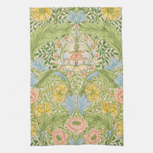 Wm Morris Myrtle Floral Art Nouveau Pastell Geschirrtuch