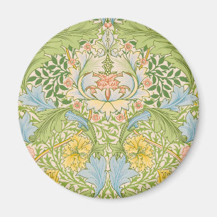 Wm Morris Myrtle Floral Art Nouveau Pastell Magnet