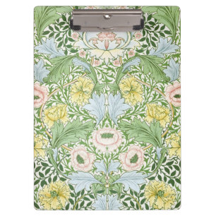 Wm Morris Myrtle Florale Art Nouveau Hell Klemmbrett