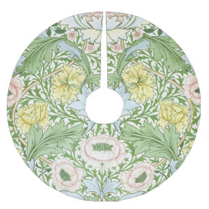Wm Morris Myrtle Florale Art Nouveau Hell Polyester Weihnachtsbaumdecke