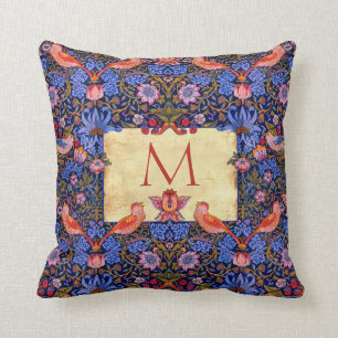 WM vor Raphaelit. Morris CUSTOMIZABLE MONOGRAMM Kissen
