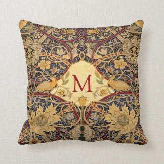 WM vor Raphaelit. Morris CUSTOMIZABLE MONOGRAMM Kissen