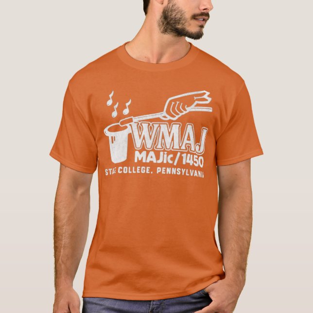 WMAJ - AM Radio 1450 - Staat Uni, PA T-Shirt (Vorderseite)