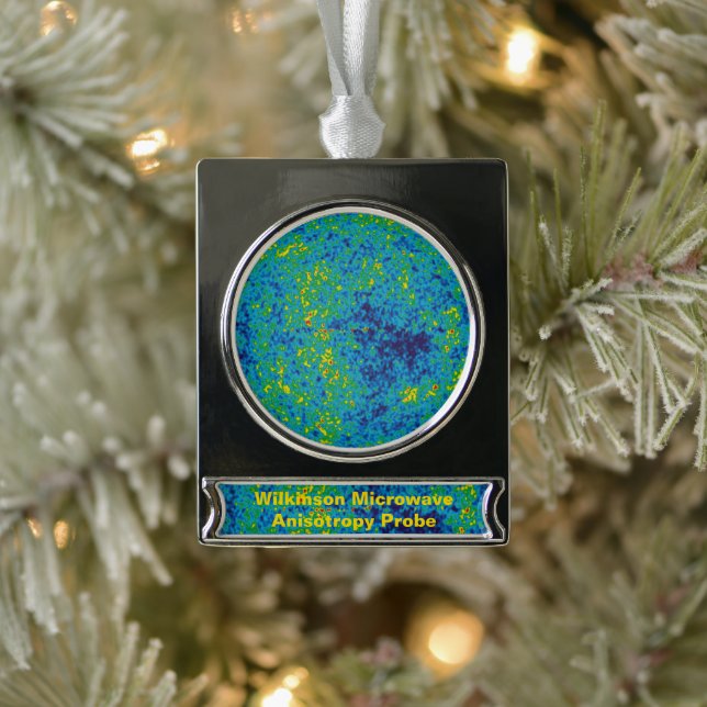 WMAP Microwave Anisotropy Probe Universe Map Banner-Ornament Silber (Baum)