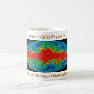 WMAP, Schleier der Milchstraßengalaxie über dem Un Kaffeetasse