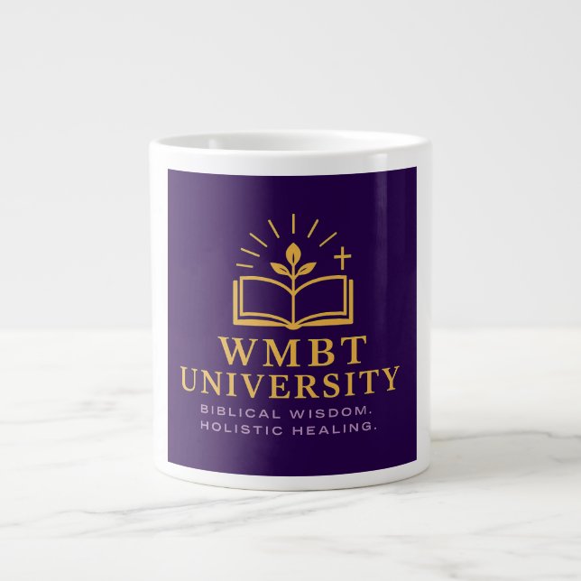 WMBT University  Business & Health Jumbo-Tasse (Vorderseite)