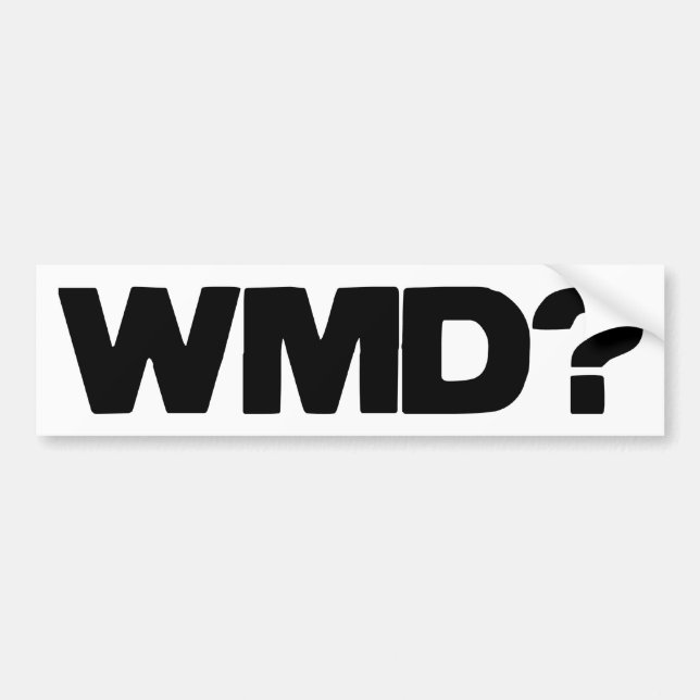WMD?  Autoaufkleber (Vorne)