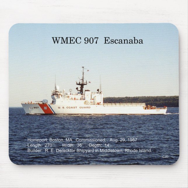 WMEC 907 Escanaba mousepad (Vorne)